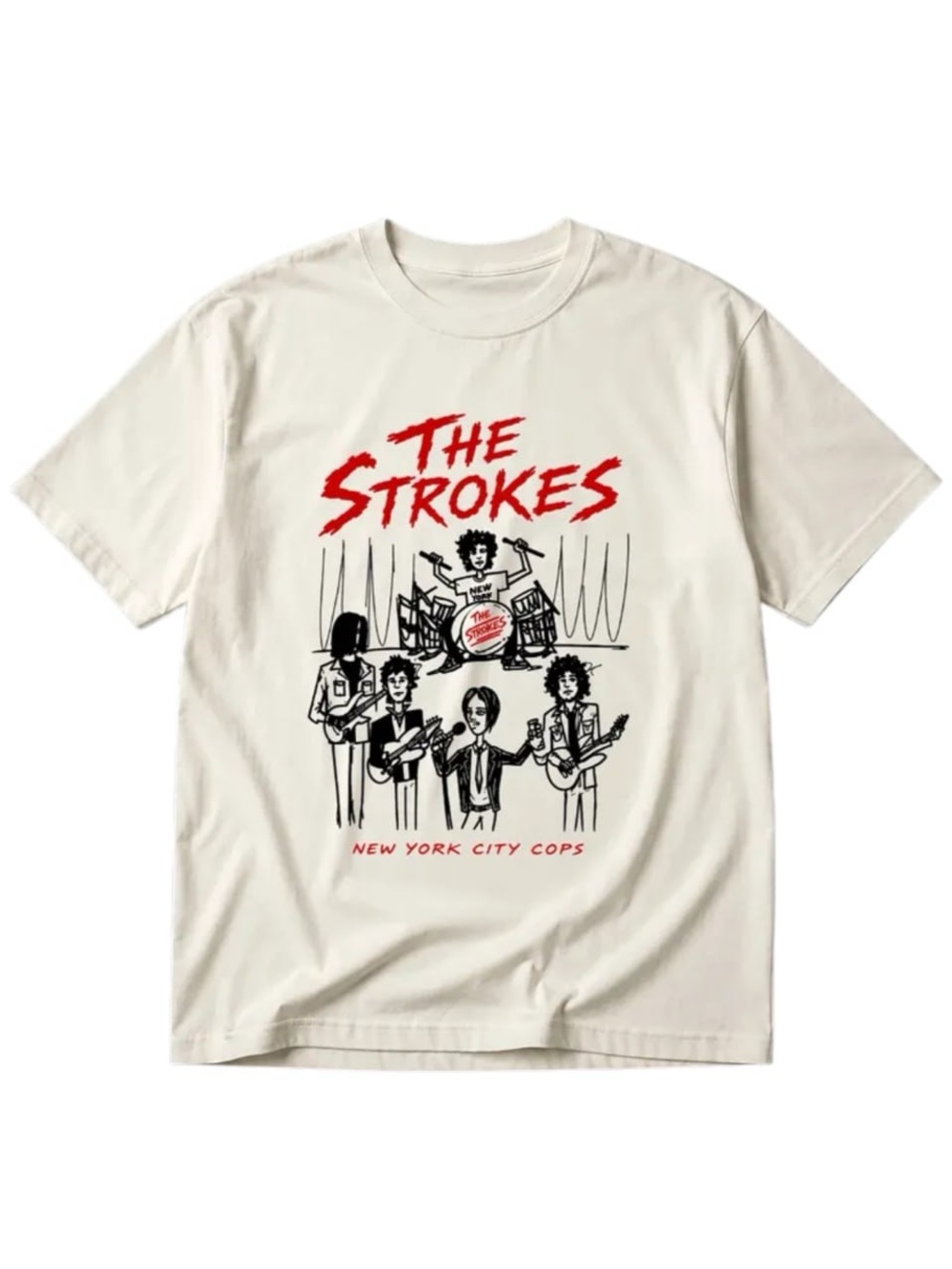 Gildan The Strokes Short Sleeve Tee, Strokes Band members shirt